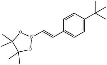 (E)-2-(4-(tert-butyl)styryl)-4，4，5，5-tetramethyl-1，3，2-dioxaborolane Structure