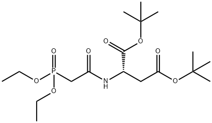 N-[(Diethoxyphosphiny1)]acetyl-L-aspartic acid di-tert-butyl ester 구조식 이미지