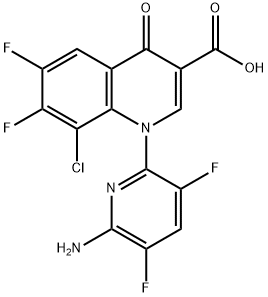 1-(6-Amino-3,5-difluoro-2-pyridinyl)-8-chloro-6,7-difluoro-1,4-dihydro-4-oxo-3-quinolinecarboxylic acid Structure