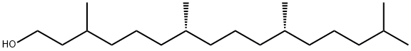 1-Hexadecanol, 3,7,11,15-tetramethyl-, (7R,11R)- Structure