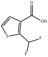 2-(Difluoromethyl)thiophene-3-carboxylic acid Structure