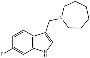 1H-Indole, 6-fluoro-3-[(hexahydro-1H-azepin-1-yl)methyl]- Structure