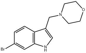 1H-Indole, 6-bromo-3-(4-morpholinylmethyl)- Structure