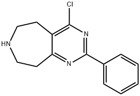 5H-Pyrimido[4,5-d]azepine, 4-chloro-6,7,8,9-tetrahydro-2-phenyl- Structure