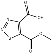 1,2,3-Thiadiazole-4,5-dicarboxylic acid, 5-methyl ester Structure