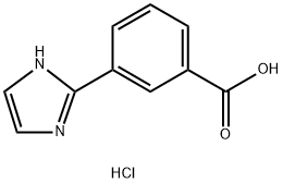 3-(1H-Imidazol-2-yl)benzoic acid hydrochloride 구조식 이미지