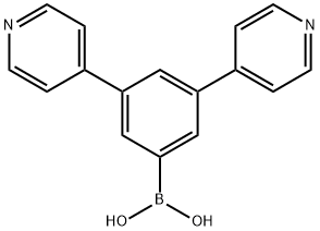 Boronic acid, B-(3,5-di-4-pyridinylphenyl)- Structure