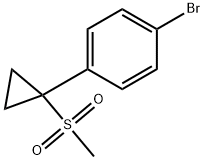 Benzene, 1-bromo-4-[1-(methylsulfonyl)cyclopropyl]- Structure