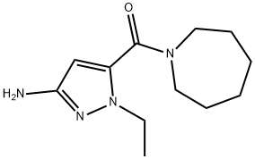 5-(azepan-1-ylcarbonyl)-1-ethyl-1H-pyrazol-3-amine Structure