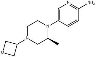 (S)-5-(2-Methyl-4-(oxetan-3-yl)piperazin-1-yl)pyridin-2-amine Structure