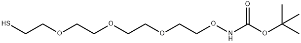 Boc-Aminooxy-PEG3-thiol Structure