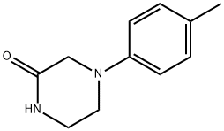 2-Piperazinone, 4-(4-methylphenyl)- Structure