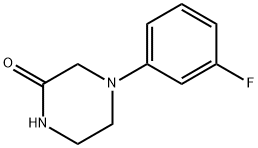 2-Piperazinone, 4-(3-fluorophenyl)- Structure