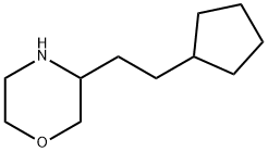 Morpholine, 3-(2-cyclopentylethyl)- 구조식 이미지