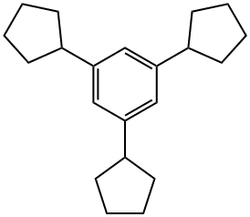 Benzene, 1,3,5-tricyclopentyl- Structure