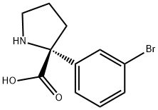 Proline, 2-(3-bromophenyl)- Structure