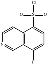 5-Isoquinolinesulfonyl chloride, 8-fluoro- Structure