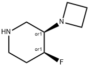 Piperidine, 3-(1-azetidinyl)-4-fluoro-, (3R,4S)-rel- 구조식 이미지
