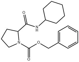 Benzyl 2-(cyclohexylcarbamoyl)pyrrolidine-1-carboxylate Structure