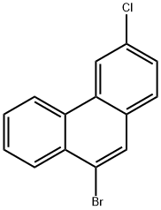 Phenanthrene, 9-bromo-3-chloro- Structure