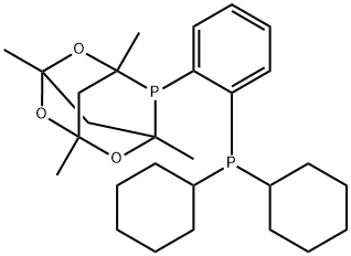 2,4,6-Trioxa-8-phosphatricyclo[3.3.1.13,7]decane, 8-[2-(dicyclohexylphosphino)phenyl]-1,3,5,7-tetramethyl- Structure