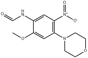 Formamide, N-[2-methoxy-4-(4-morpholinyl)-5-nitrophenyl]- 구조식 이미지