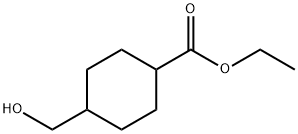 Cyclohexanecarboxylic acid, 4-(hydroxymethyl)-, ethyl ester 구조식 이미지