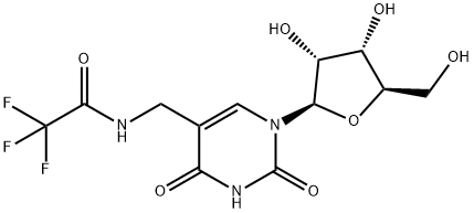 5-(N-Trifluoroacetyl)aminomethyluridine Structure
