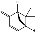Bicyclo[3.1.1]hept-2-ene, 6,6-dimethyl-4-methylene-, (1S,5S)- 구조식 이미지