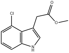 methyl 4-chloroindolyl-3-acetate Structure