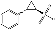 rac-(1R,2S)-2-phenylcyclopropane-1-sulfonyl chloride, trans Structure