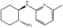 rac-(1R,2R)-N1-(6-methylpyridin-2-yl)cyclohexane-1,2-diamine, trans Structure