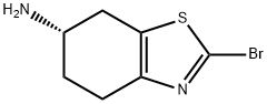 6-Benzothiazolamine, 2-bromo-4,5,6,7-tetrahydro-, (6S)- 구조식 이미지