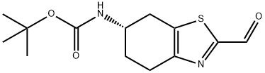 tert-butyl n-[(6s)-2-formyl-4,5,6,7-tetrahydro-1,3-benzothiazol-6-yl]carbamate 구조식 이미지