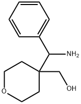 {4-[amino(phenyl)methyl]oxan-4-yl}methanol 구조식 이미지