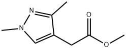 1H-Pyrazole-4-acetic acid, 1,3-dimethyl-, methyl ester 구조식 이미지