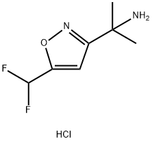 2-[5-(difluoromethyl)-1,2-oxazol-3-yl]propan-2-amine hydrochloride Structure