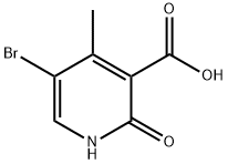 3-Pyridinecarboxylic acid, 5-bromo-1,2-dihydro-4-methyl-2-oxo- Structure