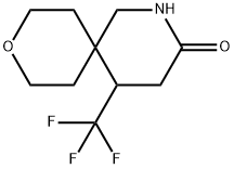 5-(Trifluoromethyl)-9-oxa-2-azaspiro[5.5]undecan-3-one Structure