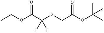 ethyl 2-{[2-(tert-butoxy)-2-oxoethyl]sulfanyl}-2,2-difluoroacetate Structure