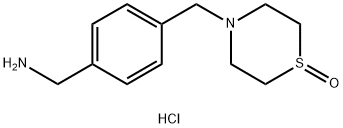 4-([4-(Aminomethyl)phenyl]methyl)-1lambda4-thiomorpholin-1-one dihydrochloride Structure