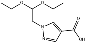 1H-Pyrazole-4-carboxylic acid, 1-(2,2-diethoxyethyl)- Structure