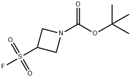 1-Azetidinecarboxylic acid, 3-(fluorosulfonyl)-, 1,1-dimethylethyl ester Structure