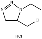 5-(chloromethyl)-1-ethyl-1H-1,2,3-triazole hydrochloride Structure