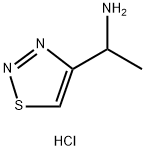 1-(1,2,3-thiadiazol-4-yl)ethan-1-amine hydrochloride Structure