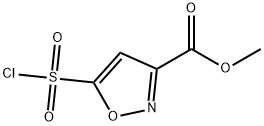 3-Isoxazolecarboxylic acid, 5-(chlorosulfonyl)-, methyl ester Structure