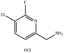 2-Pyridinemethanamine, 5-chloro-6-fluoro-, hydrochloride (1:1) Structure