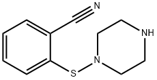 Benzonitrile, 2-(1-piperazinylthio)- 구조식 이미지