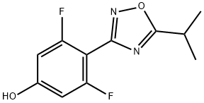 3,5-difluoro-4-(5-isopropyl-1,2,4-oxadiazol-3-yl)phenol Structure