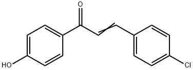 2-Propen-1-one, 3-(4-chlorophenyl)-1-(4-hydroxyphenyl)- Structure